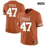 Texas Longhorns Men's #47 Charles Feris Authentic Orange NIL 2022 College Football Jersey WJB20P0F